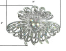 Set of 6 and Dozen Pk Hair Claw Silver Tone Jaw Clip for Everyday and Bridal GL86410-JL1-6-D