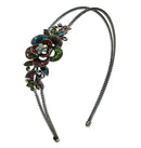 Crystal Flower Headband Resilient Metal Wire Hairband Headband U86121-0119