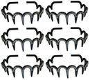 Crystal Headband/Tiara, Crystal White on Light Weight Plastic Black Trim U86010-0206
