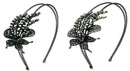 Crystal Flower Headbands in Set of 2, Set of 3, Set of 4 Metal Hair Bands U86121-0121-2-3-4