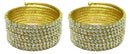 BFJ presents Brand JCGY Crystal Spiral Bracelet 8 Strands of Crystal Spirals for Bridal,  Parties 5614gs