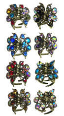 Set of 8 Mini Claw Clips Tiny Bling Hair Claws 1 ea of 8 Colors  LPW864175-5-8