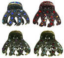 Bella Crystal Metal Jaw Claws Hair Claws in Set of 2, 3, 4  GL56-Set of 2 to Set of 4
