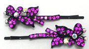 Butterfly Hairpins in Color Stones U86350-2685
