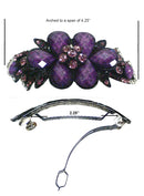 Bella Large Barrette Hair Clip in Stunning Colors U86012-0017