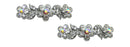 Bella Pair of Small Flower Barrettes for Thin Hair Women and Young Girls U86250-1338