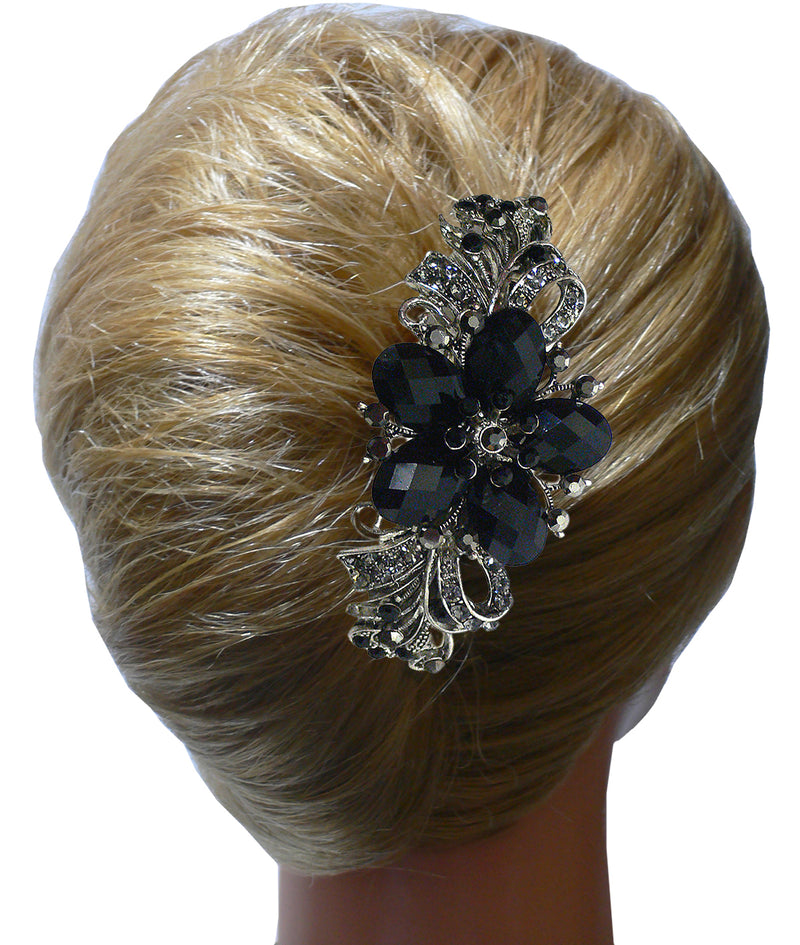 Set of 3 Bella Large Barrettes Thick Hair Hairclips U86012-0052-3