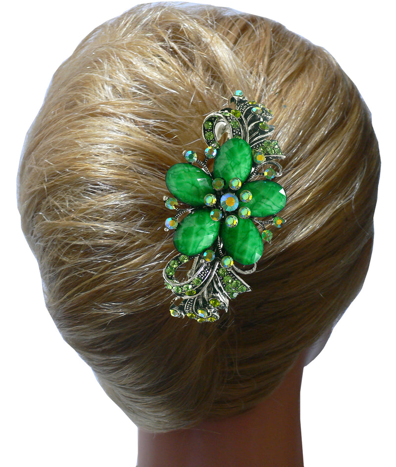 Set of 3 Bella Large Barrettes Thick Hair Hairclips U86012-0052-3