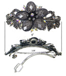 BL53 Bella Combo Set of 3 Large Butterfly/Flower Thick Hair Barrettes 2to3 Style Set-0053-14-52