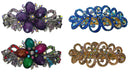Combo Set of 4 4 Gorgeous Barrettes in 2 to 4 Unique Styles for Thick Hair 0052/17-4-