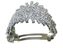 Bella Crystal White Hair Holder Bridal Hair Holder Barrette U86800-0116