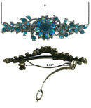 Bella Mid Size Crystal Barrette Sparkly Crystals