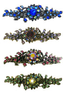 Bella Mid Size Crystal Barrette Sparkly Crystals in Set of 2, 3, 4