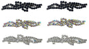 Pair of Barrettes Decked with Sparkling Stones U86420-0927-pr