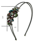 Crystal Flower Headband Resilient Metal Wire Hairband Headband U86121-0119