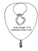 Necklace Chain and Pendant Rhodium Plated Snake Design Chain