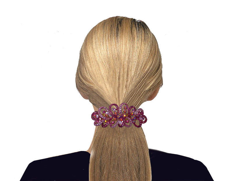 Combo Set of 6 6 Gorgeous Barrettes in 4 to 6 Unique Styles 6 Color for Thick Hair 0052/17-6-