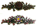 Bella Mid Size Crystal Barrette Sparkly Crystals in Set of 2, 3, 4