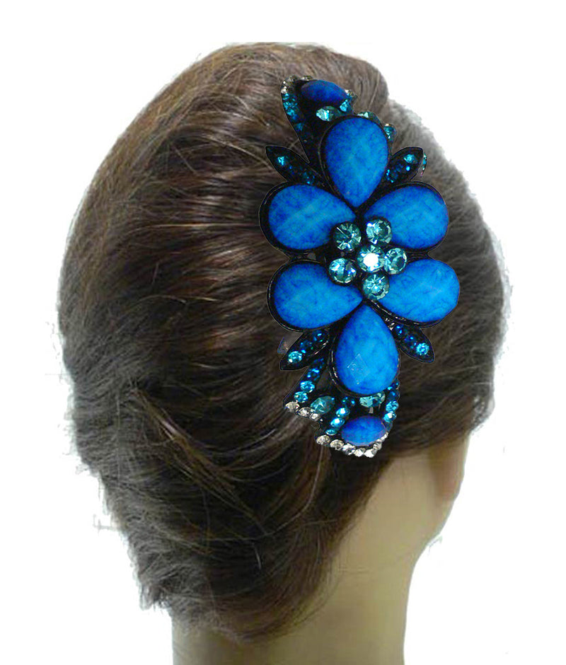 Combo Set of 6 6 Gorgeous Barrettes in 4 to 6 Unique Styles 6 Color for Thick Hair 0052/17-6-