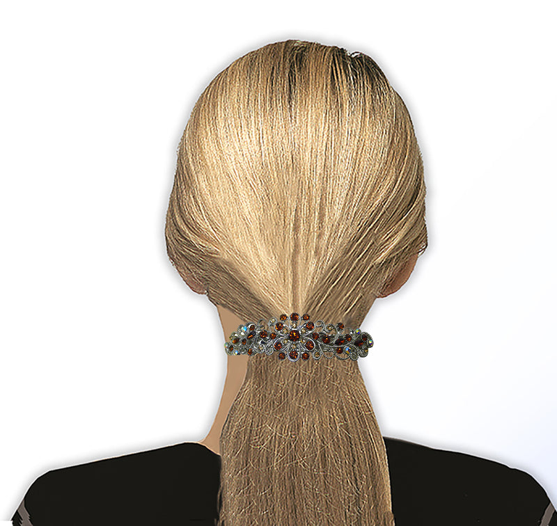 Large Crystal Barrette for Thick Hair Hair Clip for Women Girls OR86800-1lite