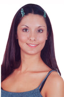 Set of 8, Daisy Flower Barrettes Snap Hair Clips for Thin Hair 2 Ea 4 Colors 4 prs RW86500-11-8