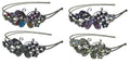 Set of 3 Set of 4 Crystal Butterfly Headband Double Metal Wire Hairbands U86121-0124-3-4