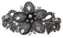 Bella Large Barrette with Beads and Crystals for Thick Hair