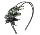 Crystal Flower Headband Resilient Wire Metal Hair Band U86121-0121