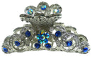 Crystal Metal Jaw Clip Silver Tone Hair Claw GL86480-HB5