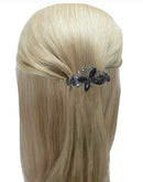 BL53 Bella Combo Set of 3 Large Butterfly/Flower Thick Hair Barrettes 2to3 Style Set-0053-14-52