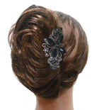 BL53 Bella Combo Set of 3 Large Butterfly/Flower Thick Hair Barrettes 2to3 Style Set-0053-14-52