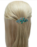 Bella Set of 7 Large Barrettes Combo 4 Styles Sparkly Crystal Barrettes 0053-7