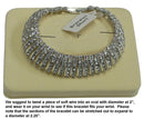 Bracelet5945 Bella Crystal Band Bracelet with 300 Crystal White Crystals AD83015-5945