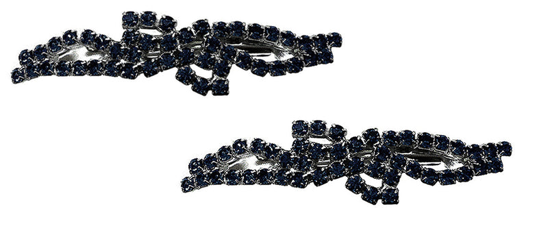 Pair of Barrettes Decked with Sparkling Stones U86420-0927-pr