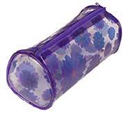 Cosmetic/All purpose Bag, Purple Daisies on a Tube
