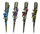 Bella Set of 4 Flower Alligator Clips Beakclips Duckbill Hairclips YY86155-1-4