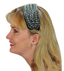 Wide Band Plastic Bling Bling Headband 2" Wide at Center NI86012-24611