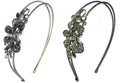 Crystal butterfly Headband Resilient Metal Wire Hair Band U86121-0120