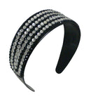 Wide Band Plastic Bling Bling Headband 2" Wide at Center NI86012-24611