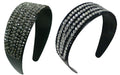 Set of 2 Wide Band Plastic Bling Bling Headband 2" Wide at Center NI86012-24611-2