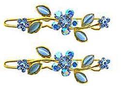 Hs600-2 A pair of barrettes gold tone 5A86600-2