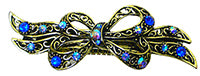 Large Barrette with Ribbon Hairbow