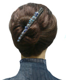 Set of 6 Crystal Alligator Hair Clips Duckbill Hairclips Beak Clips YY86110-1-6