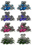 Set of 4 or Set of 8 Bella Small Metal Jaw Clip Claw Clip U86420-1521-4/8