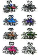 Set of 4 or Set of 8 Bella Small Metal Jaw Clip Claw Clip U86420-1521-4/8