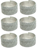 Set of 6 & Set of 8 Brand jcgy Crystal Spiral Bracelet 8 Strands Crystal Spirals Bridal,  Parties 5614-6-8