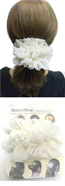 Twist 'n' Twirl Hair Tie for Thick or Thin Hair 79313whtruf