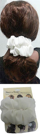 Twist 'n Twirl Hair Tie for Thick or Thin Hair 79333whtrip