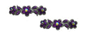 Bella Pair of Small Flower Barrettes for Thin Hair Women and Young Girls U86250-1338