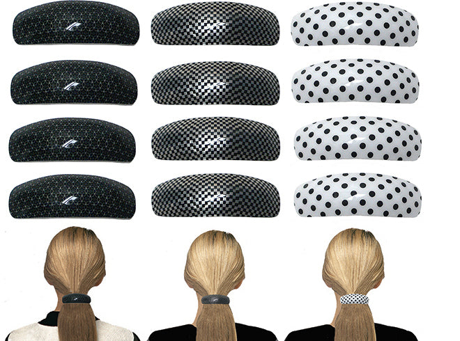 Dozen Pack, 12 Count, Large Light Weight Plastic Barrettes for Thick Hair B3812-D